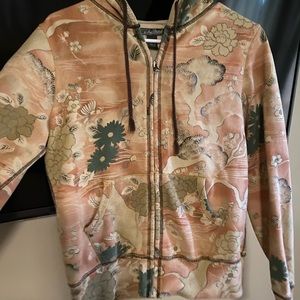 Lucky Brand asian inspire hoodie sz M